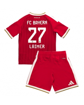 Billige Fotballdrakt Bayern Munich Konrad Laimer #27 Replika Hjemmedraktsett Barn 2026-27 Kortermet (med bukser)